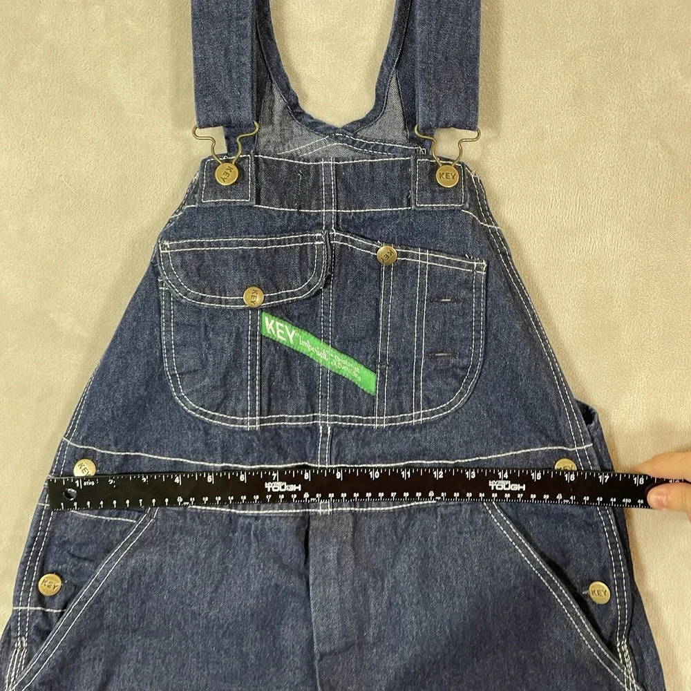 Key Imperial Overalls Bibs Mens 34x29 Dark Blue Farmer Western